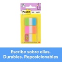 BANDERITA ADHESIVA POST IT 3M RIGIDA COLORES BRILLANTES