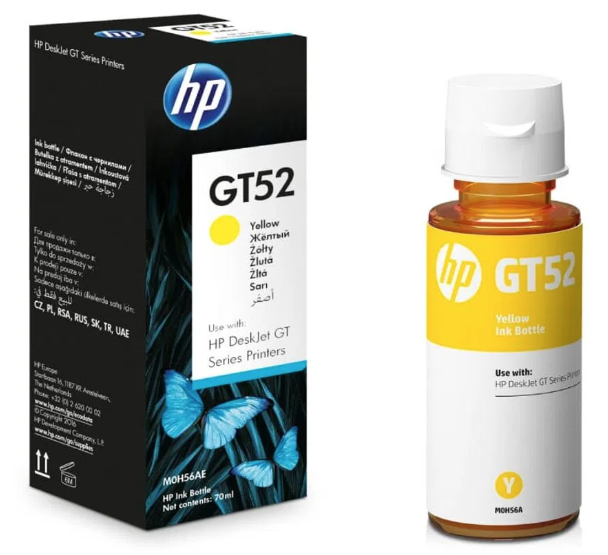 TINTA HP GT52 AMARILLO