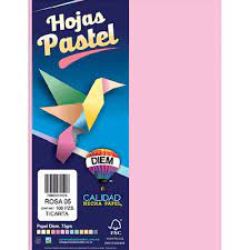 PAPEL DIEM CARTA PASTEL PTE. C/100 05 ROSA