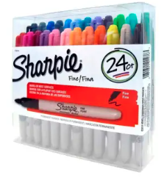 MARCADOR SHARPIE P/F EXHIBIDOR C/24 SURTIDO