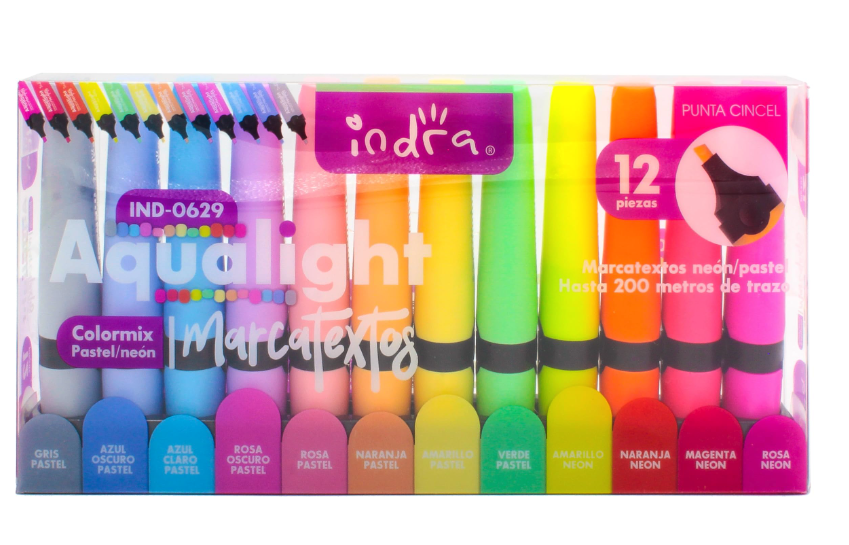 MARCATEXTOS INDRA PASTEL/NEON IND.0629 C/12