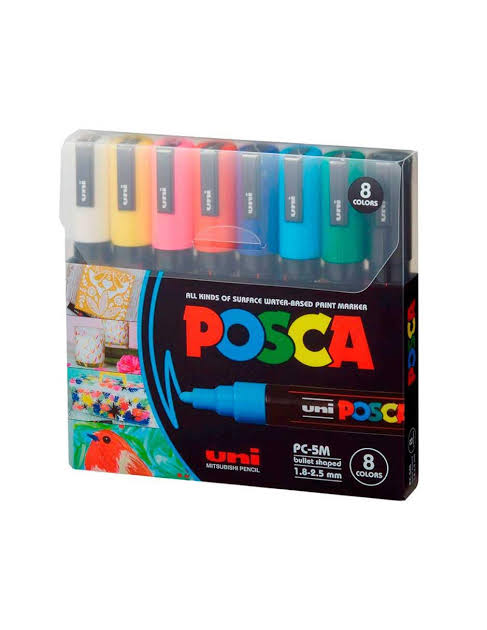 MARCADOR POSCA PC-5M C/8 PZAS