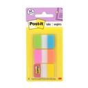 NOTAS ADHESIVAS BANDERITA POST IT 3M 680 SEMIRIGIDA COLORES BRILLANTES
