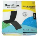 CINTA VELCRO DE MONTAJE NEGRO 8352CMN 2.5X200CM