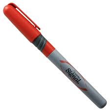 MARCADOR SIGNAL P/FINO ROJO