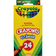 CRAYONES CRAYOLA CON 24 COLORES