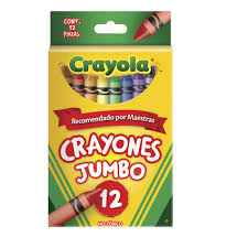 CRAYONES CRAYOLA JUMBO CON 12 PZAS.