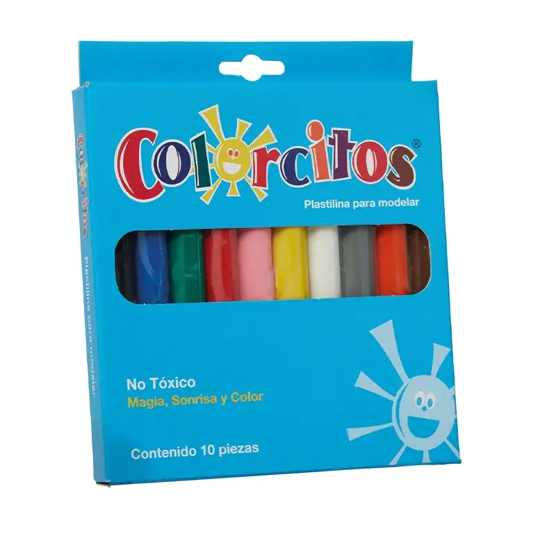 PLASTILINA C/10 BARRAS COLORITOS