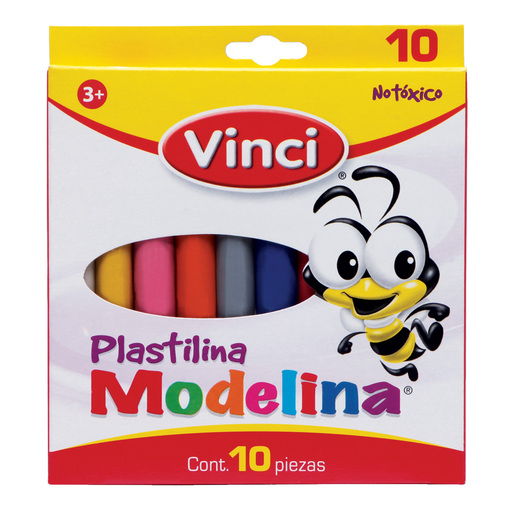 PLASTILINA VINCI CAJA C/10 COLORES