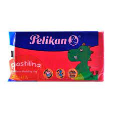 PLASTILINA PELIKAN BARRA 180 GRS. ROJA