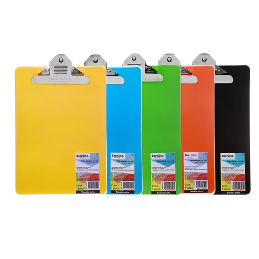 [10-104993] TABLA C/CLIP BARRILITO 8192TCS PLASTICA CARTA