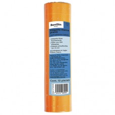 [10-104835] ETIQUETA TRAK BARRILITO PTE C/10 ROLLOS NARANJA
