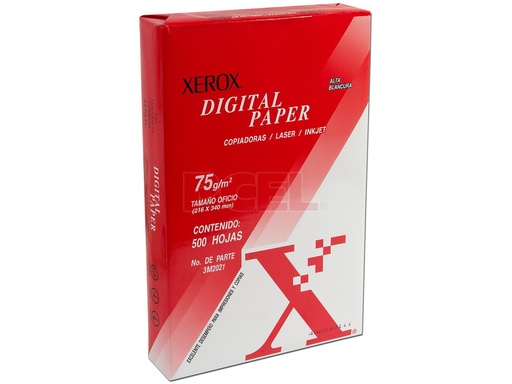 [53-7092] HOJA BOND T/OFICIO XEROX ROJO DIGITAL C/500HJ 99%BLANCO