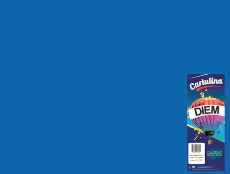 [10-657242] CARTULINA DIEM BRIGHTS 50X66 PTE C/10 AZUL REY/SUPERCOBALTO