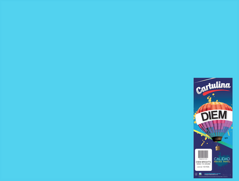 [10-657230] CARTULINA DIEM BRIGHTS 50X66 PTE C/10 15 AZUL