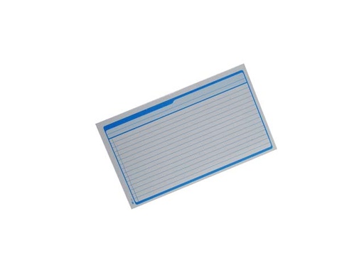 [10-240152] TARJETA BIBLIOGRAFICA 4X6 RAYADO C/80 MEDIANO