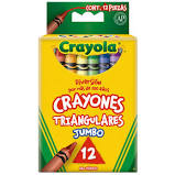 [10-134026] CRAYON CRAYOLA TRIANGULAR JUMBO C/12 PZAS.