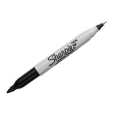 [10-130798] MARCADOR SHARPIE TWIN TIP DOBLE PUN. NE