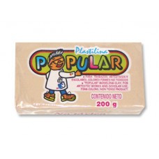 [10-120034] PLASTILINA POPULAR 200 GRS CARNE
