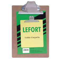 [10-372302] TABLA CON CLIP ESQUELA DE FIBRACEL LEFORT