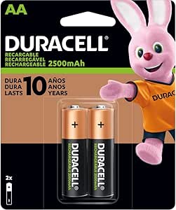 [10-812318] PILA RECARGABLE DURACELL AA C/2 PZAS 2500mAH.