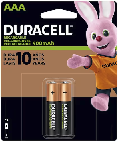 [10-812320] PILA RECARGABLE DURACELL AAA C/2 PZAS 1300mAH.