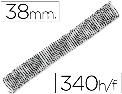 [10-160084] ESPIRAL CONTINUO P/ENGARG  38 MM PTE. C/25