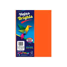 [10-657114] PAPEL DIEM CARTA BRIGHTS PTE. C/100 07 NARANJA ELECTRICO
