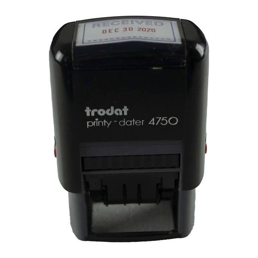 [17-4750] SELLO AUTOMATICO 4750 C/FECHADOR TRODAT 41X24MM