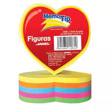 [10-590064] BLOCK MEMO TIP CHICO FIGURA CORAZON