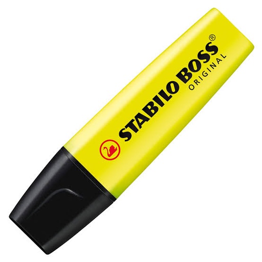 [17-BOSS-Y] MARCADOR RESALTADOR STABILO BOSS AMARILLO
