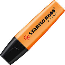 [17-BOSS-N] MARCADOR RESALTADOR STABILO BOSS NARANJA