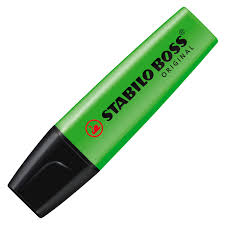 [17-BOSS-V] MARCADOR RESALTADOR STABILO BOSS VERDE