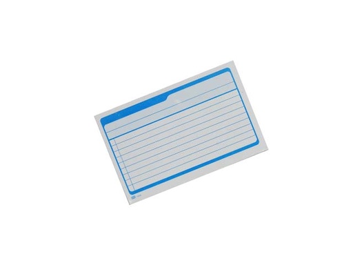 [10-240150] TARJETA BIBLIOGRAFICA 5X8 RAYADO C/80 GRANDE