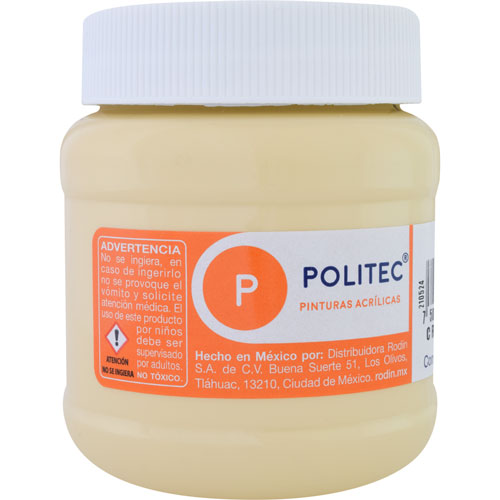 [09-32034] PINTURA ACRILICA POLITEC 250ML CREMA