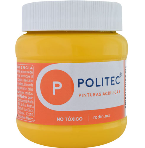[09-13520] PINTURA ACRILICA POLITEC 250ML AMARILLO MEDIO