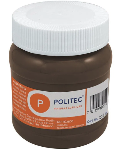 [09-30445] PINTURA ACRILICA POLITEC 250ML CAFE