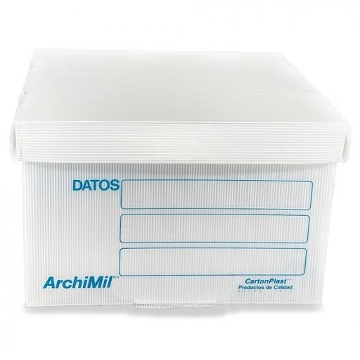 [12-13255] CAJA DE ARCHIVO MUERTO PLASTICO REFORZADO T/OFICIO