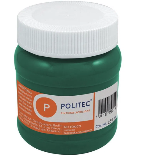 [09-30643] PINTURA ACRILICA POLITEC 250ML VERDE OBSCURO