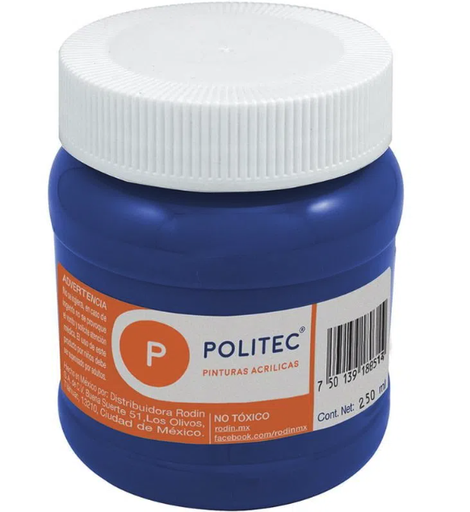 [09-31541] PINTURA ACRILICA POLITEC 250ML AZUL MARINO