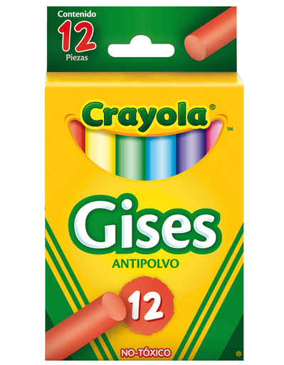 [10-134040] GIS CRAYOLA COMPRIMIDO DE COLORES C/12 SURTIDOS