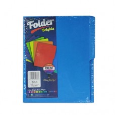 [10-657082] FOLDER BRIGHTS DIEM PTE. C/25 PZAS. AZUL INTENSO 30