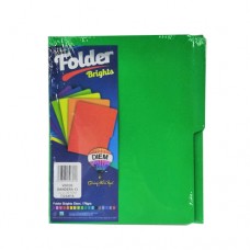 [10-657070] FOLDER BRIGHTS DIEM PTE. C/25 PZAS. VERDE BANDERA13