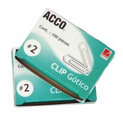 [09-1690] CLIP GOTICO ACCO #2 C/100