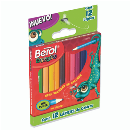 [10-130128] COLORES RECREO C/12 CORTOS