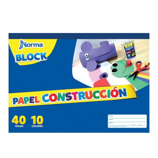 [10-230356] BLOCK NORMA PAPEL CONSTRUCCION DOBLE CARTA C/40H