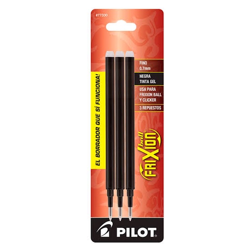 [10-673210] REPUESTO TINTA FRIXION BORRABLE C/3 NEGRA