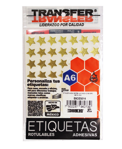 [10-452002] ESTRELLA ADHERIBLE CHICA 14MM ORO