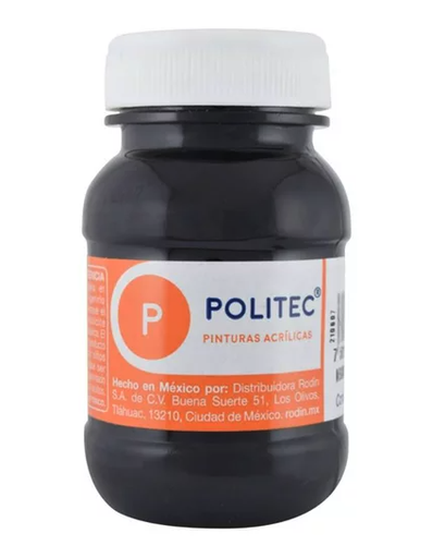 [10-234114] PINTURA POLITEC 100ML NEGRO INTENSO