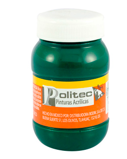 [10-234118] PINTURA POLITEC 100ML VERDE OBSCURO